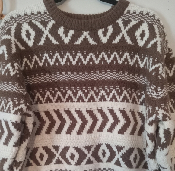 VICI Dean Abstract Print Pullover Sweater Size S P2P 25 - Picture 6 of 12